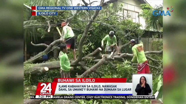 Ilang kabahayan sa Iloilo, nawasak dahil sa umano'y buhawi na dumaan sa lugar | 24 Oras