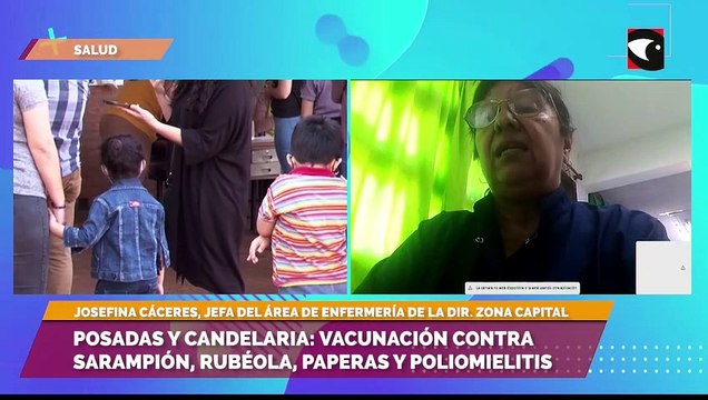 Posadas y Candelaria: vacunación contra sarampión, rubéola, paperas y poliomielitis