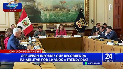 Acusación formal contra Freddy Díaz deberá presentarse ante el Pleno y se requiere 66 votos para aprobarla