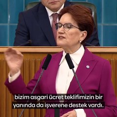 Akşener: İşveren desteğinin ya 400 ya da 600 lira olması gerektiğini söylemiştik, Sayın Erdoğan da sağ olsun hemen uygulamış