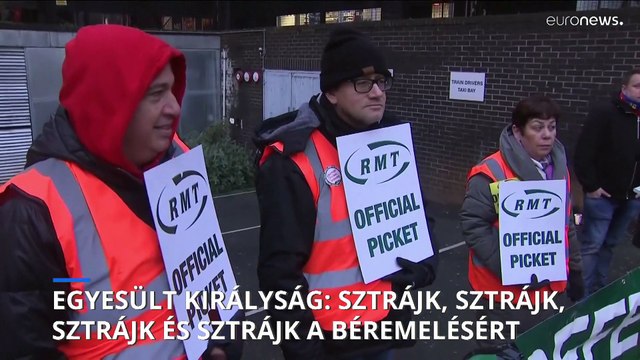 Sztrájk sztrájkot követ – megbénult a vasúti közlekedés az Egyesült Királyságban
