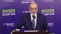 Saadet Partisi Genel Başkanı Karamollaoğlu basın toplantısı düzenledi Açıklaması