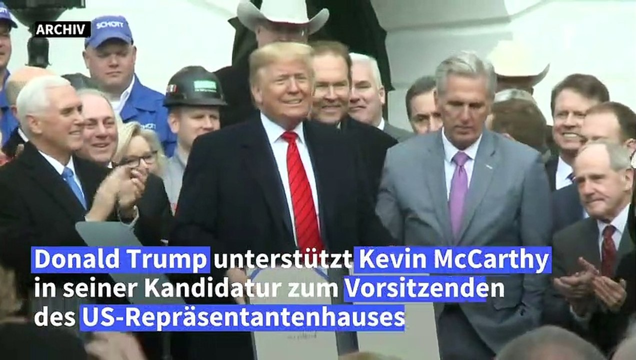 Trump für McCarthy als Vorsitzenden des Repräsentantenhauses