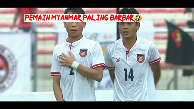 Pemain kocak myanmar |indonesia vs myanmar #seagames2017