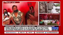 Alcalde de La Paz y afectada logran consenso para reconstruir su casa destruida por 