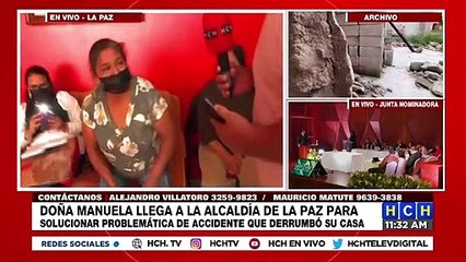 Alcalde de La Paz y afectada logran consenso para reconstruir su casa destruida por "carro de la basura"