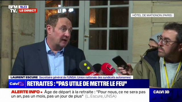 Retraites: Laurent Escure (Unsa) dénonce une non-réforme qui repose essentiellement sur les salariés