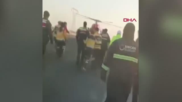 Ankara'da iki servis minibüsü çarpıştı 25 yaralı