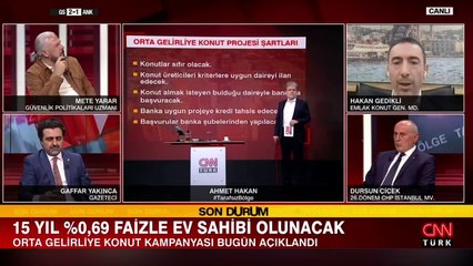 Emlak Konut Genel Müdürü, 'Yeni Evim Konut Finansman Programı' hakkında canlı yayında bilgi verdi