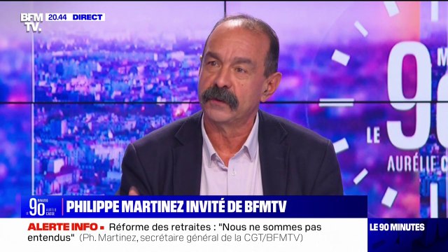 Retraites: Philippe Martinez (CGT) dénonce une position dogmatique de la Première ministre et du président de la République