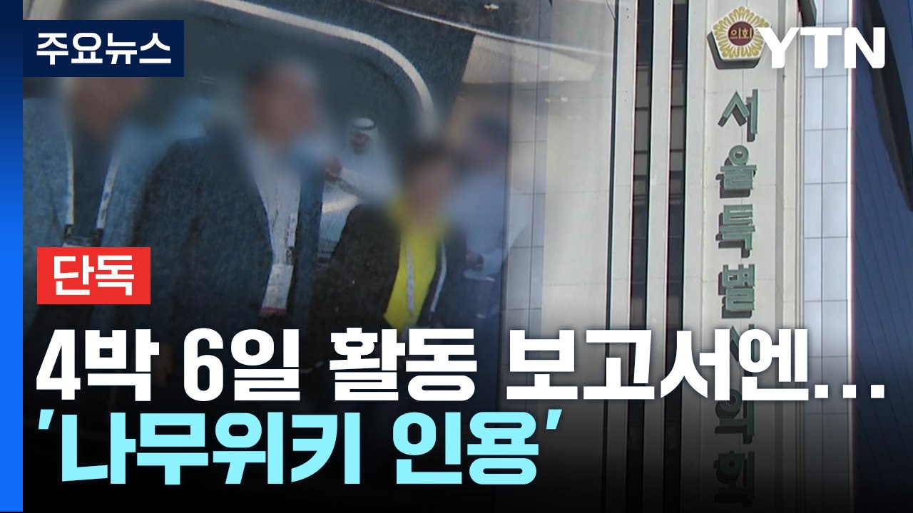 [단독] 조례 만들면 뭐하나?...인터넷 베낀 서울시의회 연수 / YTN