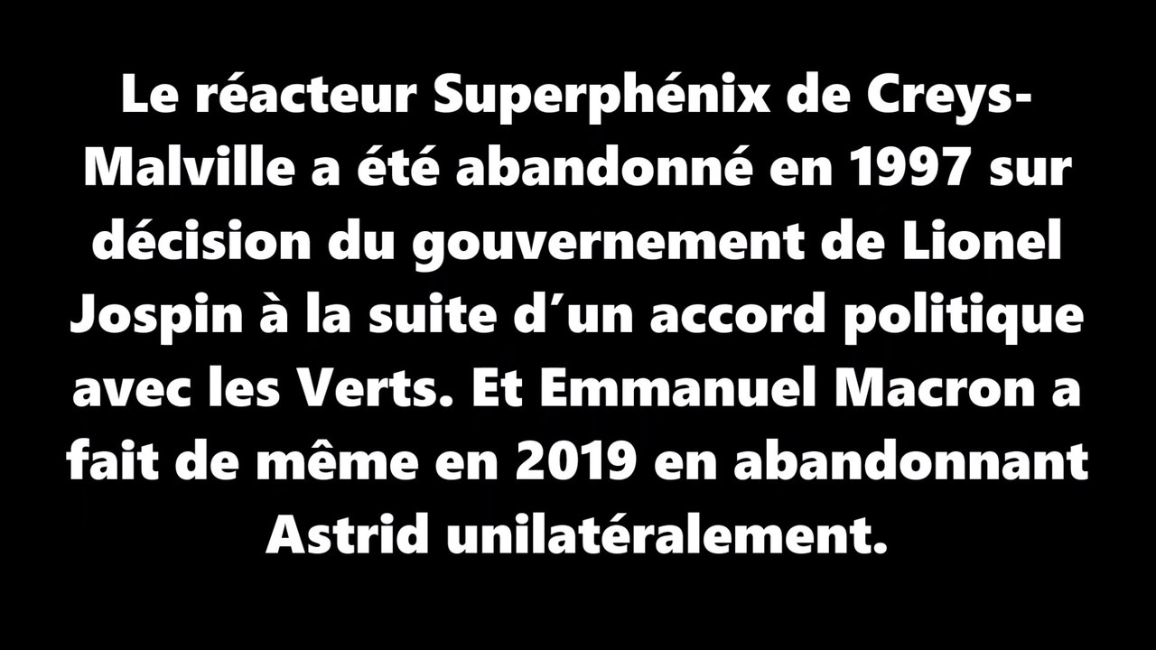 L’abandon du projetAstrid  : symbole du déclassement nucléaire de la France !