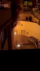 Alarma por un incendio en el polígono de Los Guinchos, en Santa Cruz de La Palma
