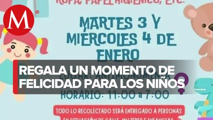 Colectivo hace acopio de ropa, comida y juguetes para familias de víctimas de feminicidio