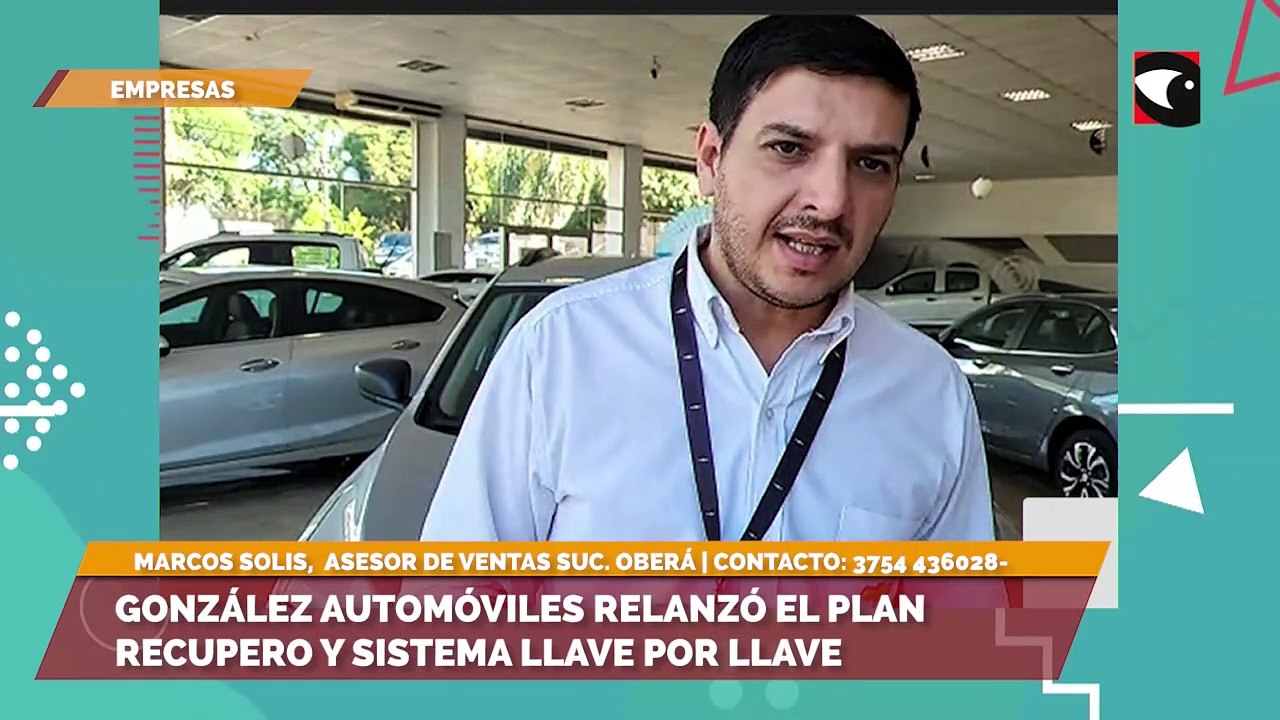 González automóviles relanzó el plan recupero y sistema llave por llave