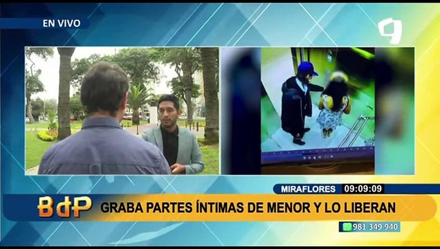 Miraflores: graba partes íntimas de una joven en un ascensor y pese a videos fue liberado