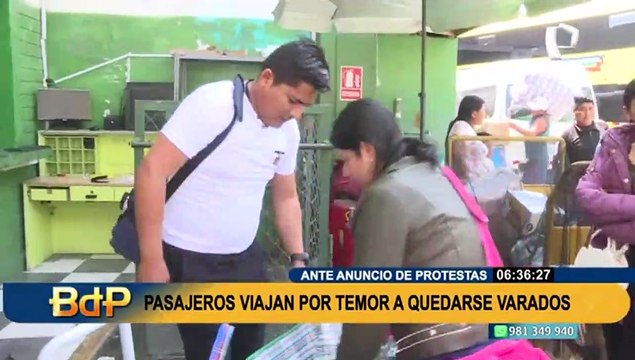 Ante posible bloqueo de carreteras: pasajeros adelantan sus viajes por temor a quedarse varados