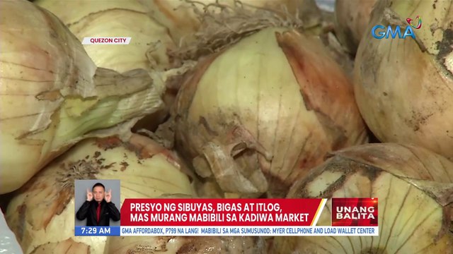 Presyo ng sibuyas, bigas at itlog, mas murang mabibili sa Kadiwa Market | UB