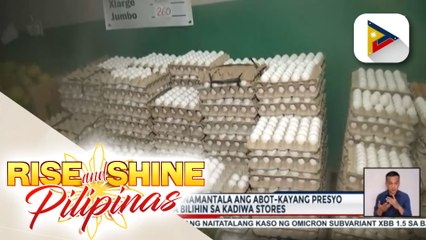 Ilang mga mamimili, sinamantala ang abot kayang presyo ng mga bilihin tulad ng puti at pulang sibuyas na mabibili sa halagang P170.00 kada kilo; Mga namumuhunan, ikinatuwa rin ang pagpapatuloy ng Kadiwa stores