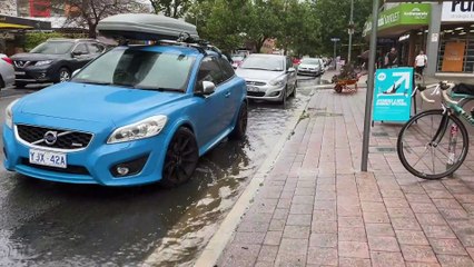 Flash flood hits Canberra