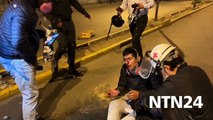 Imágenes exclusivas de NTN24: camarógrafo del canal PBO fue herido en protestas en Perú