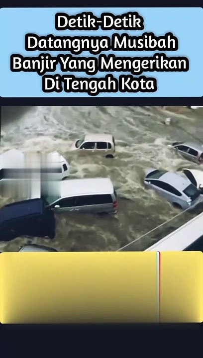 Natural disaster in middle of the city