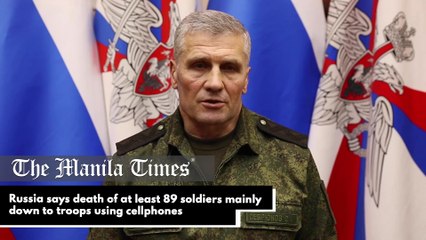 Russia says death of at least 89 soldiers mainly down to troops using cellphones