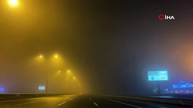 Kuzey Marmara Otoyolu, D-100 ve Anadolu Otoyolu’nda yoğun sis