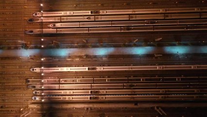 Çin'in Chengdu Kentinde Hızlı Trenler Bahar Festivali'ne Hazır