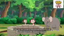 English Cartoon - Animal Friends - Intelligent Monkey - English Moral Story - Monkey & crocodile - Jungle stories -  Jungle