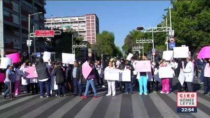 Protestan médicos del Hospital 20 de noviembre
