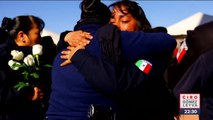 Rinden homenaje a policías asesinados durante motín en penal de Cd Juárez
