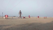 COX'S BAZAR - Bangladeş'te plastik atıklardan yapılan 13 metre uzunluğunda canavar heykeli