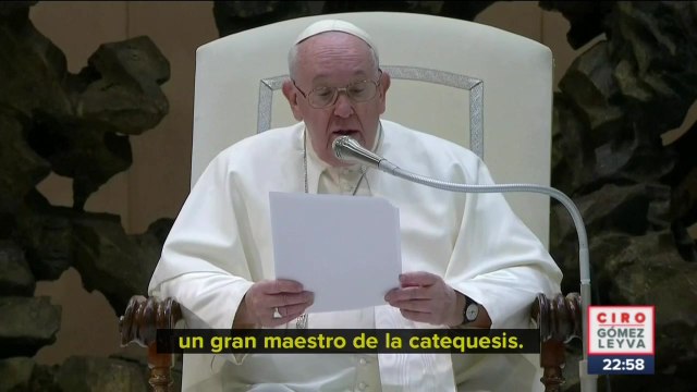“Maestro de catequesis : Papa Francisco dedica emotivas palabras a Benedicto XVI