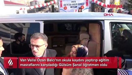 Vali'nin okuttuğu kız, öğretmen oldu