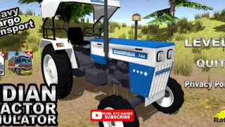 New Indian Tractor game 2022 _ Indian tractor simulator gameplay