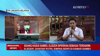 Sebelum Diperintah Sambo, Eliezer Sempat Simpan Steyr di Lemari Senjata Sambo Didampingi Putri