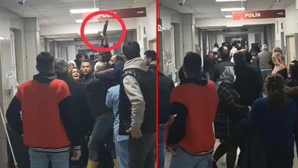 Bursa'da balkondan düşen kadının hayatını kaybetmesi sonucu hastanede karşılaşan iki aile, birbirine girdi