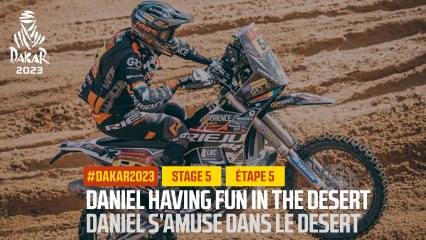Daniel having fun in the desert - Étape 5 / Stage 5 - #Dakar2023