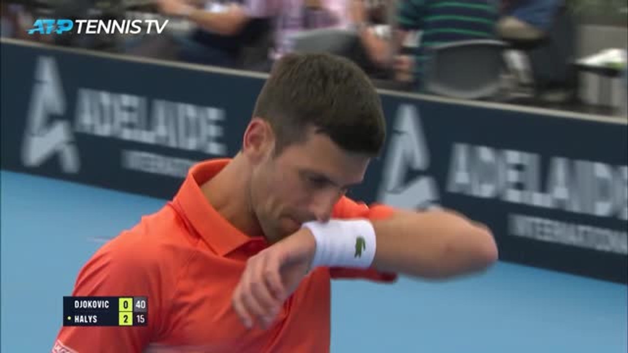 Highlights: Djokovic hat seine Mühe mit Halys