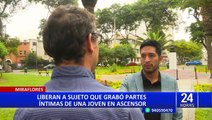 Liberan a sujeto que grabó partes íntimas a joven en Miraflores: familia denuncia irregularidades