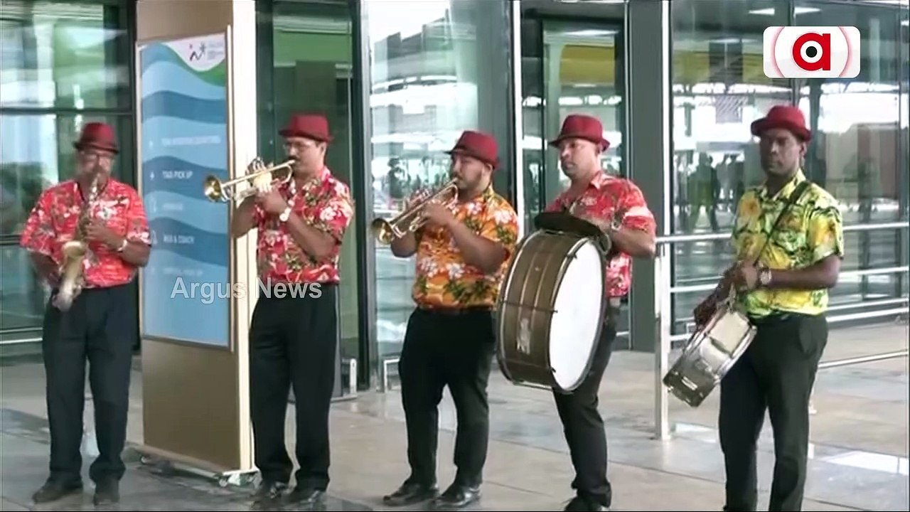 First Flight Arrives At Manohar International Airport In Goa