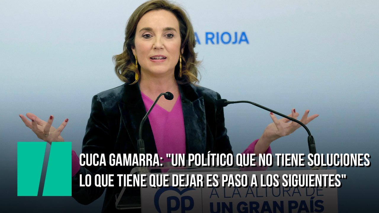 Cuca Gamarra: "Un político que no tiene solucio...