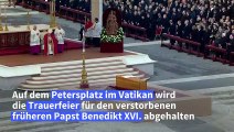 Trauerfeier für Papst Benedikt XVI. auf dem Petersplatz