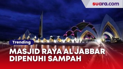 Dibangun sampai Habis Rp 1 Triliun, Masjid Raya Al Jabbar Bandung Malah Dipenuhi Sampah