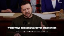 Wolodymyr Zelenskij warnt vor anhaltenden russischen Drohnenangriffen