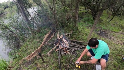 Pescando y Cocinando en el Arroyo Urquiza, Recorriendo el lugar, Puente de Hierro, Colonia Hugues