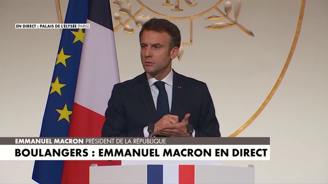 Emmanuel Macron aux boulangers : «On va tout faire pour que la hausse de l'énergie soit raisonnable»
