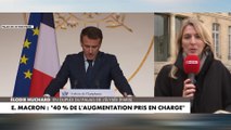 Emmanuel Macron : «40% de l'augmentation pris en charge»