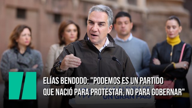 Elías Bendodo: Podemos es un partido que nació para protestar, no para gobernar